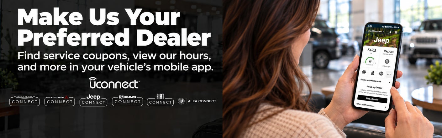 uconnect® make us your preferred dealer | Moore Chrysler Dodge Jeep Ram in Hartford KY