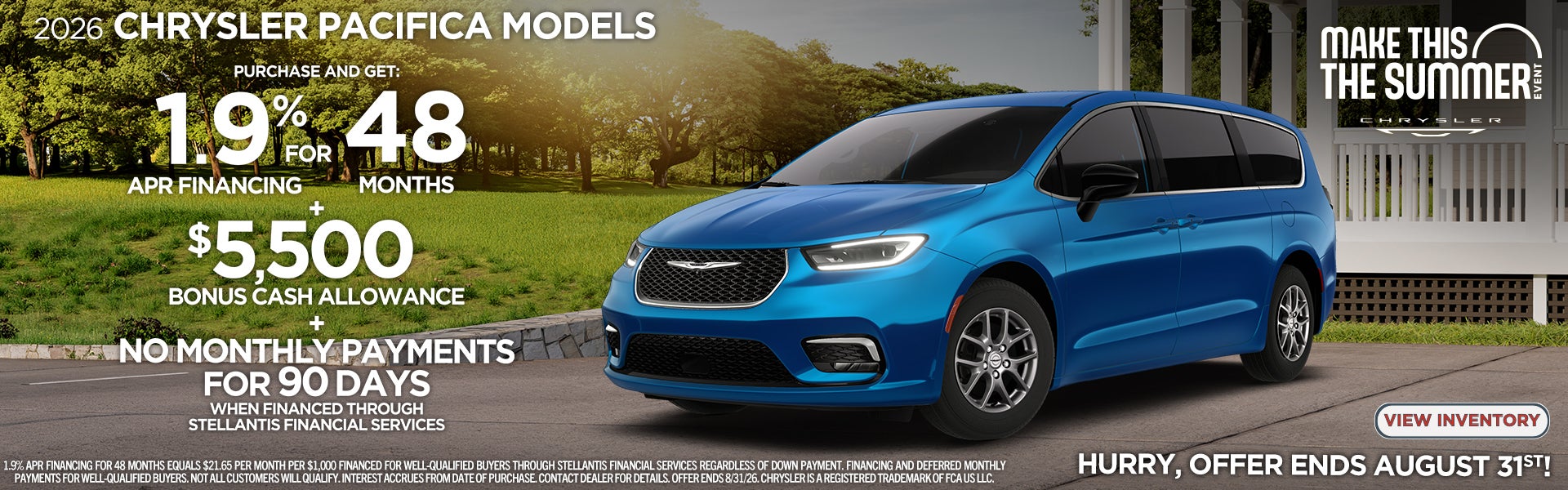 2026 Chrysler Pacifica Models
